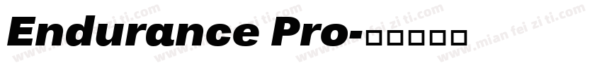 Endurance Pro字体转换